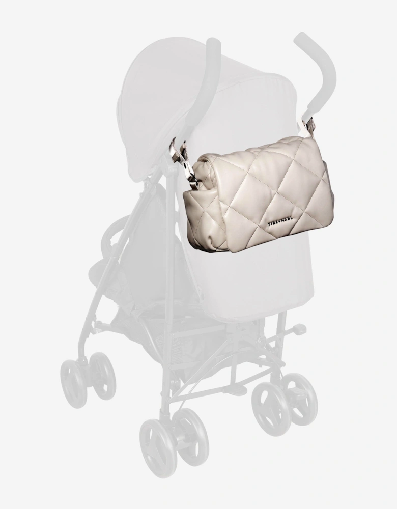Baby Nova Compact Quilted Changing Bag in Beige (33cm)