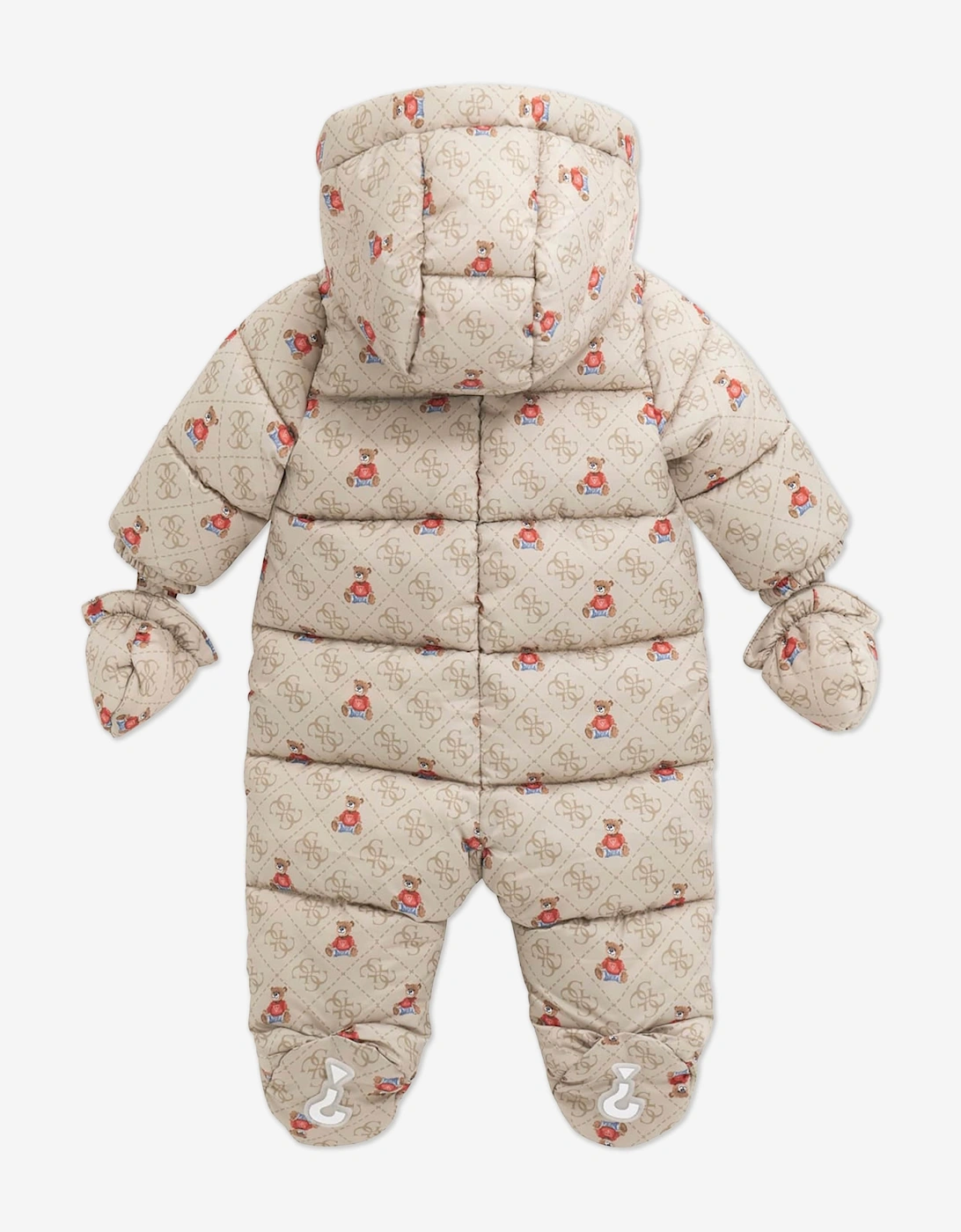 Baby Hooded Snowsuit in Ivory
