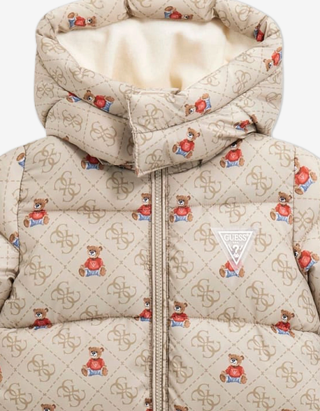 Baby Hooded Snowsuit in Ivory