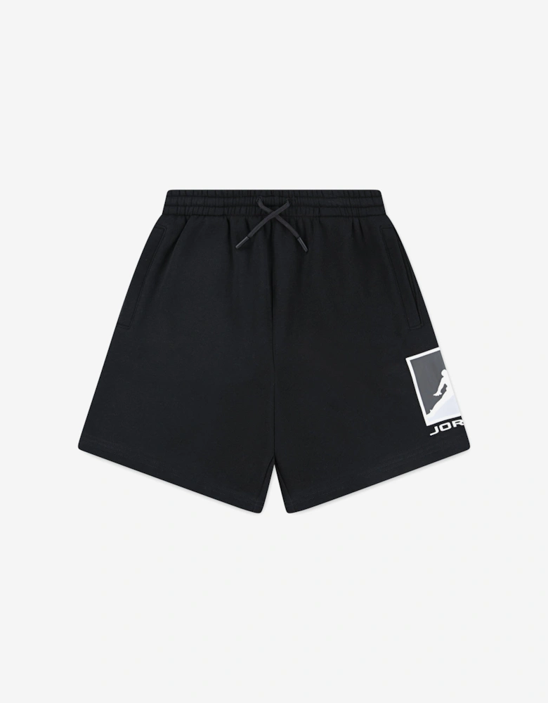 Boys MJ Essential Fleece HBR Shorts in Black