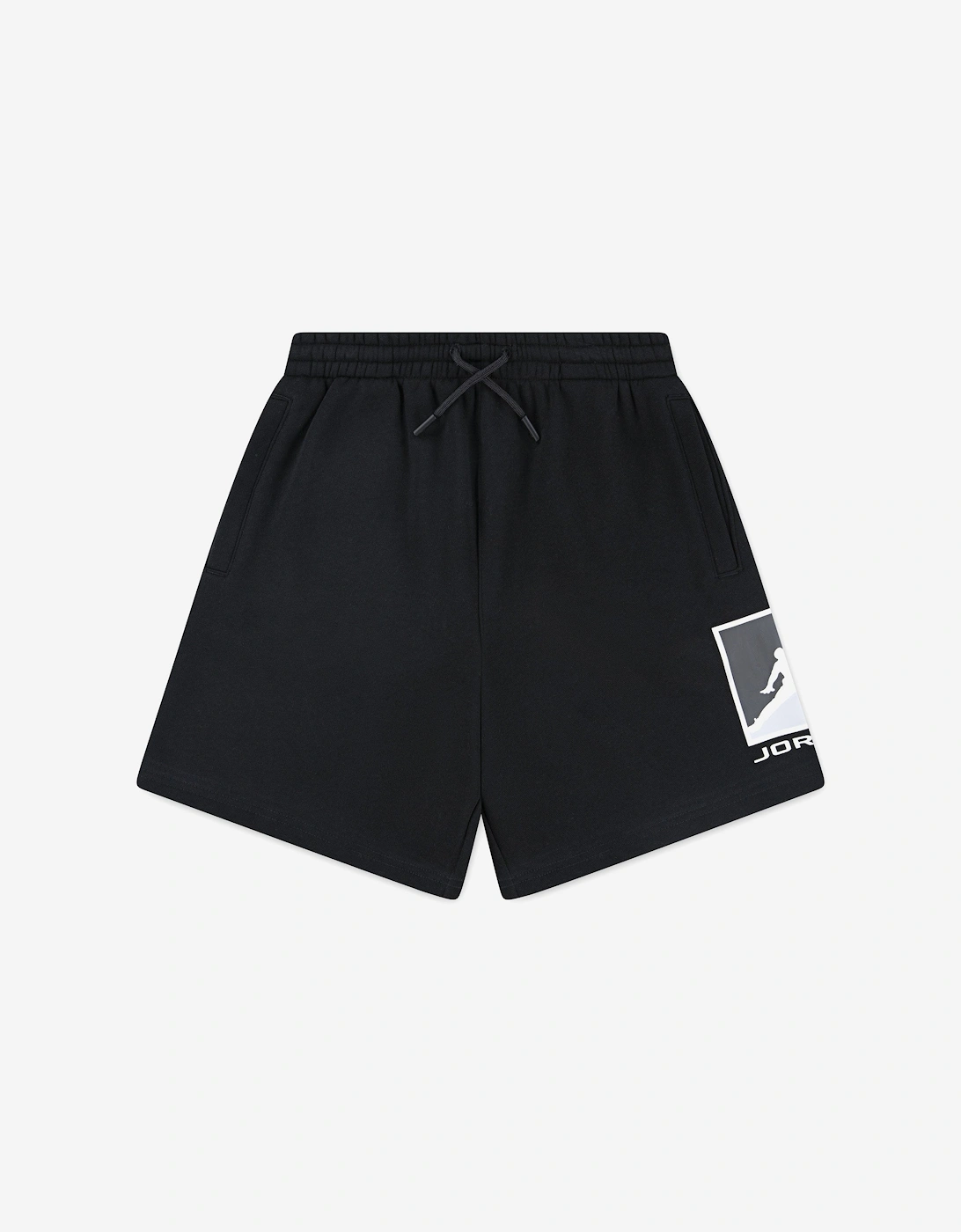 Boys MJ Essential Fleece HBR Shorts in Black, 5 of 4