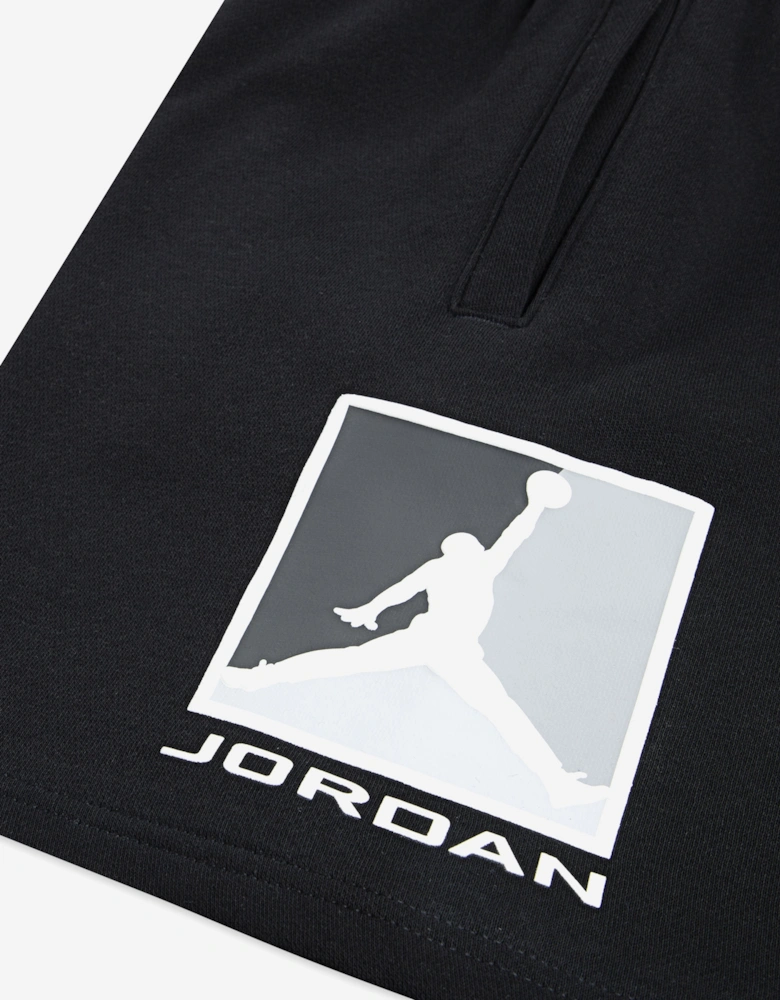 Boys MJ Essential Fleece HBR Shorts in Black