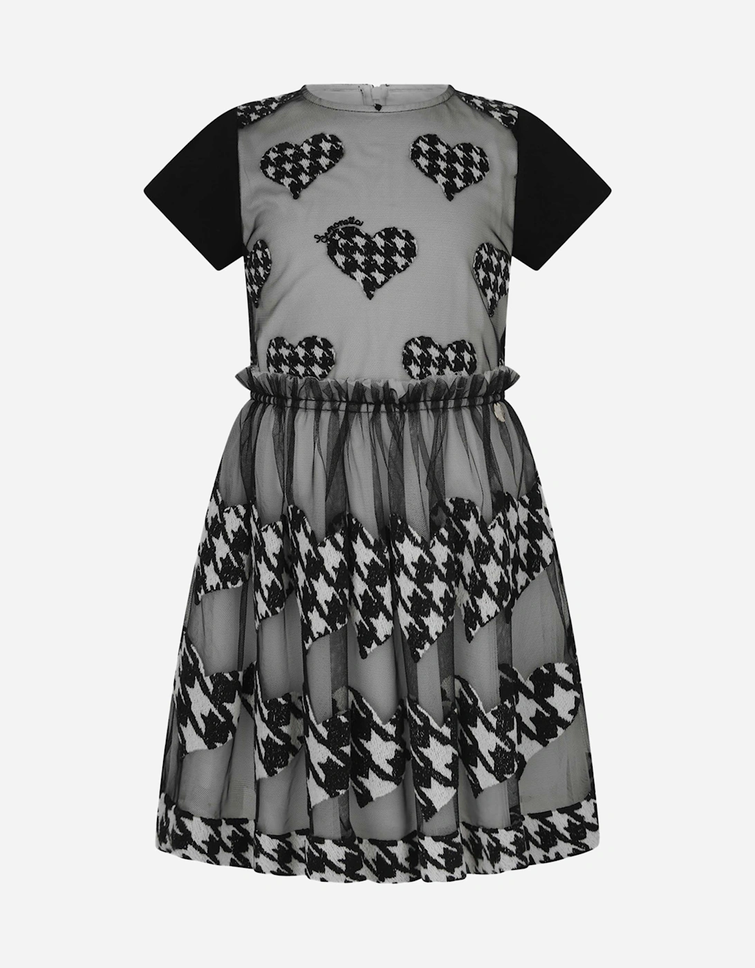 Houndstooth Heart Embroidered Dress, 9 of 8