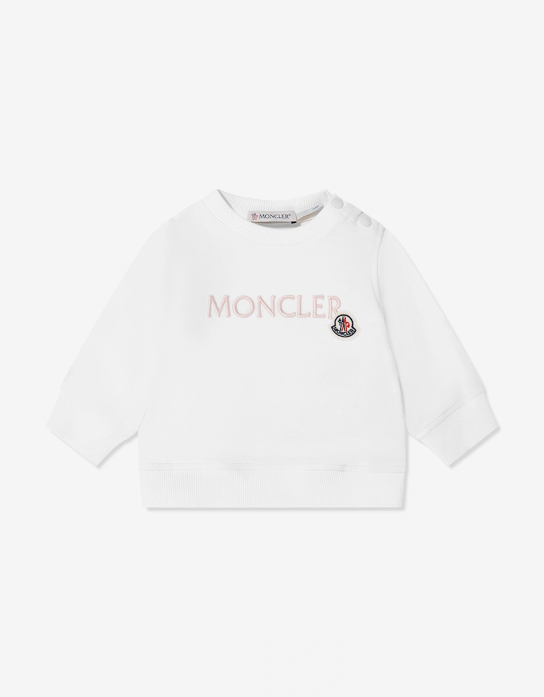 Baby Girls Logo Sweatshirt in Ivory, 5 of 4