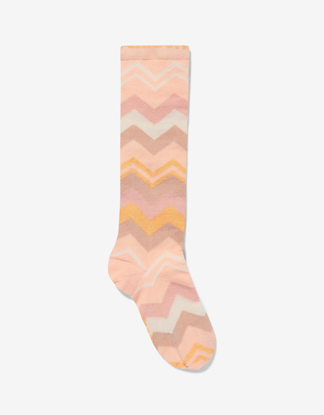 Girls Zigzag Socks in Pink, 5 of 4