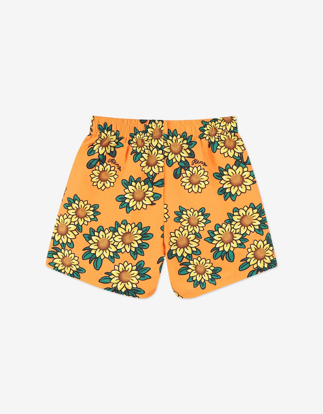 Boys Sunflower Swim Shorts in Orange