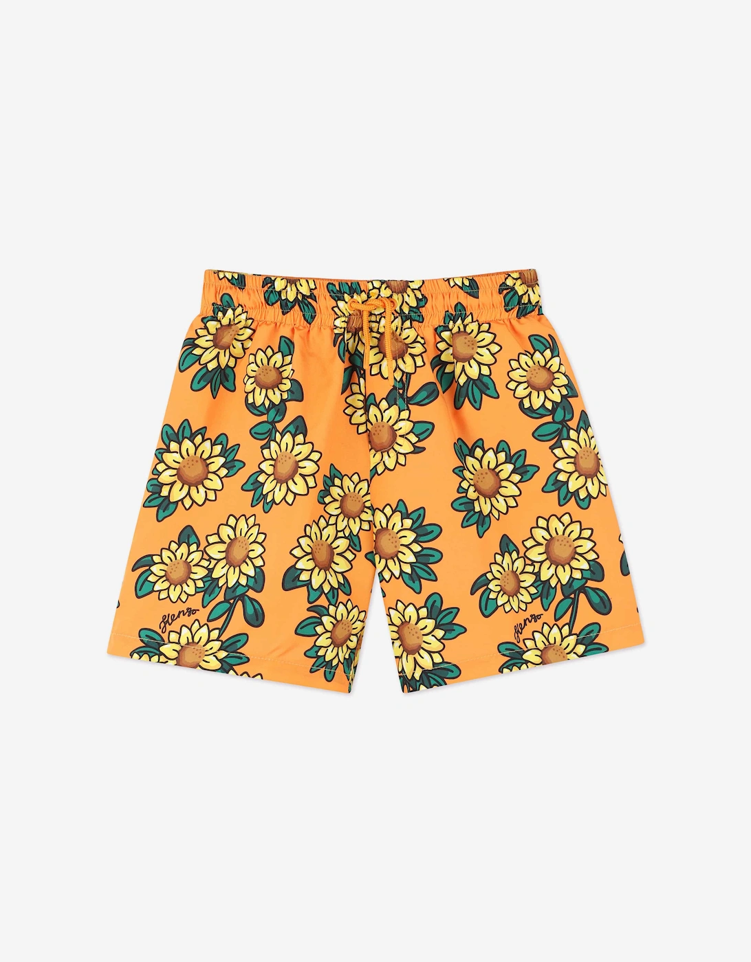 Boys Sunflower Swim Shorts in Orange, 5 of 4