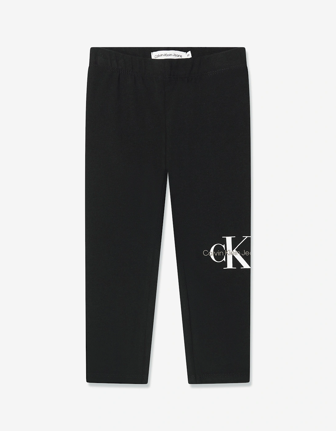 Baby Girls Monogram Leggings in Black, 5 of 4