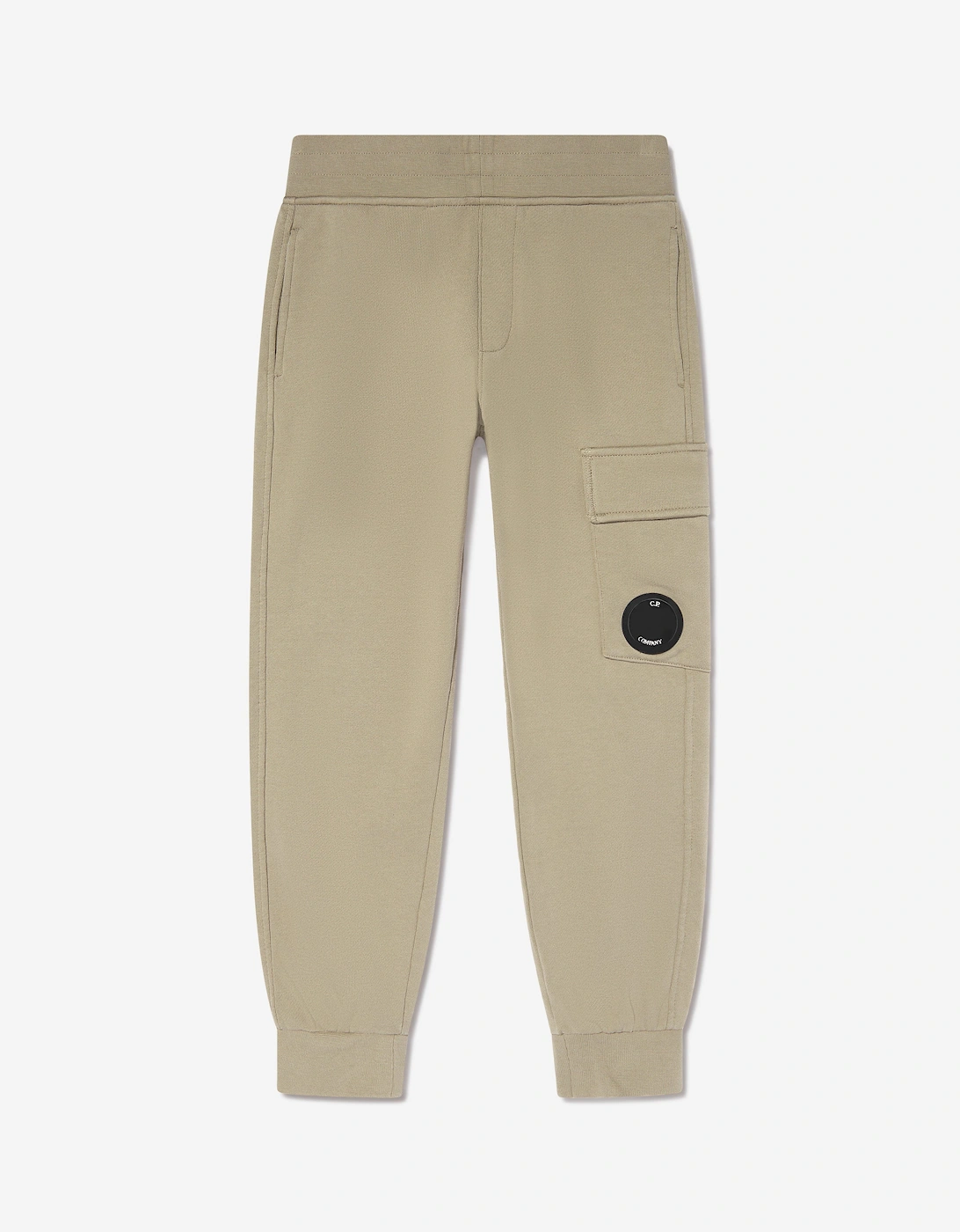 Boy's C.P. Company Boys Lens Pocket Joggers in Beige - Cream - Size: 14 years