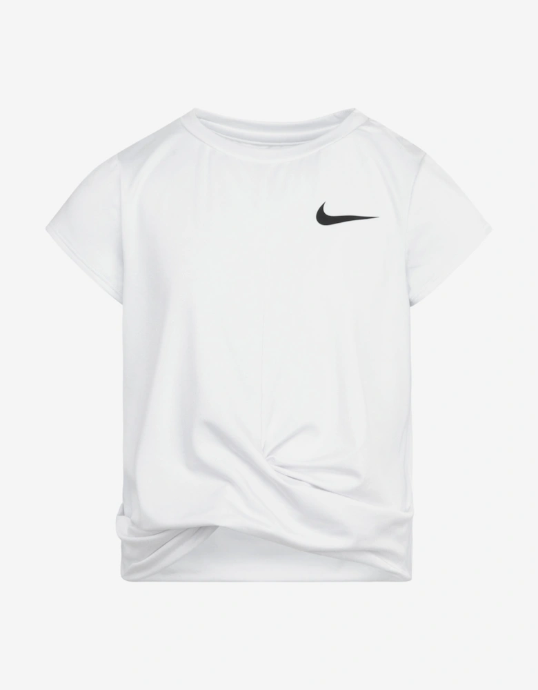 Girls All Day Play Twist T-Shirt in White