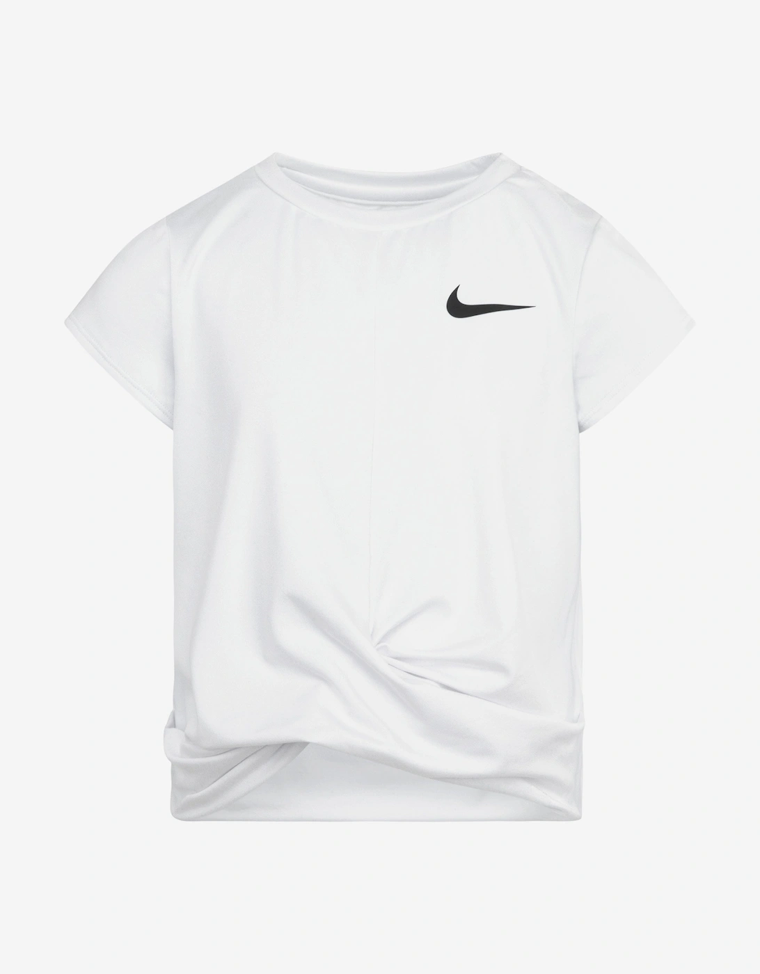 Girls All Day Play Twist T-Shirt in White, 5 of 4