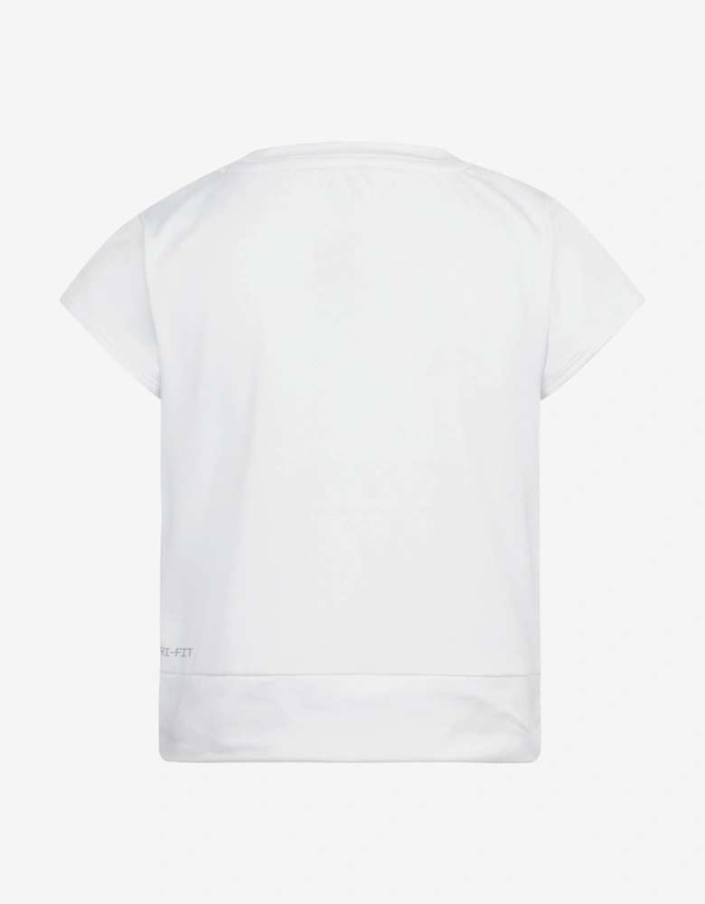 Girls All Day Play Twist T-Shirt in White