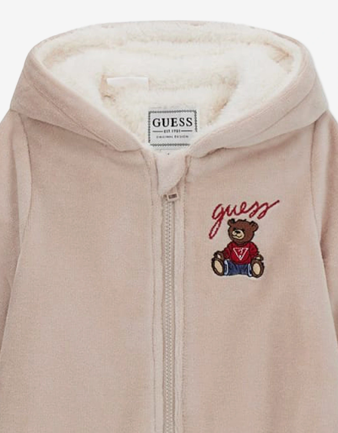 Baby Boys Teddy Bear Romper in Beige