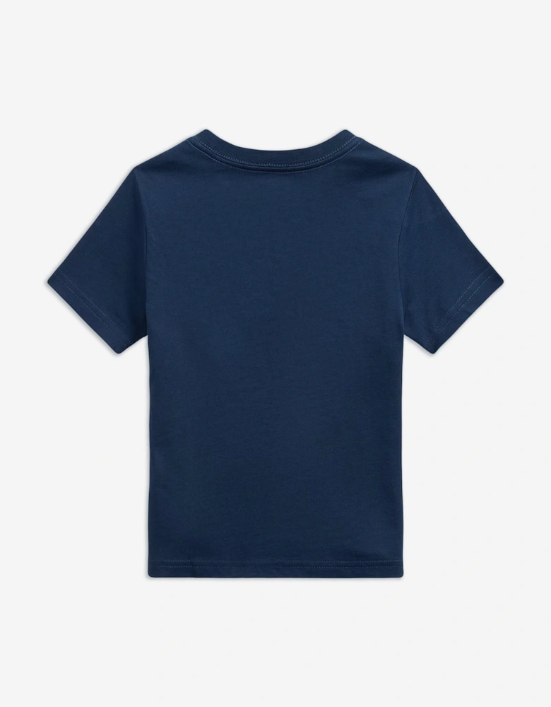 Boys Sparkler Polo Bear T-Shirt in Navy