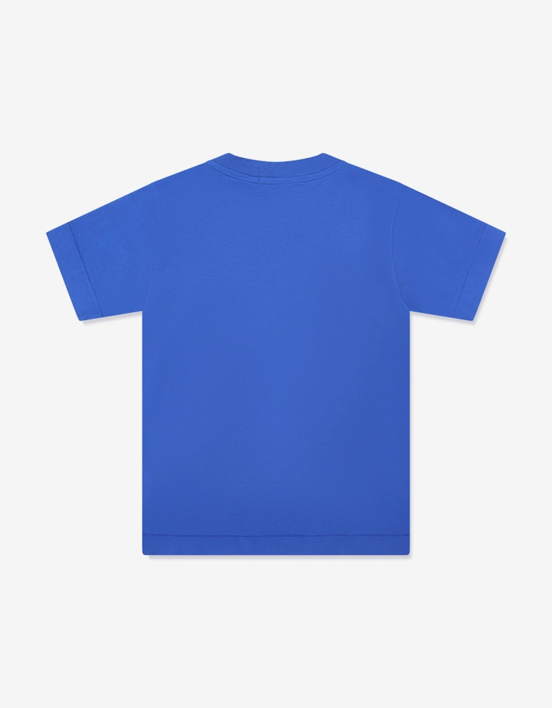 Boys Compass Logo T-Shirt in Blue