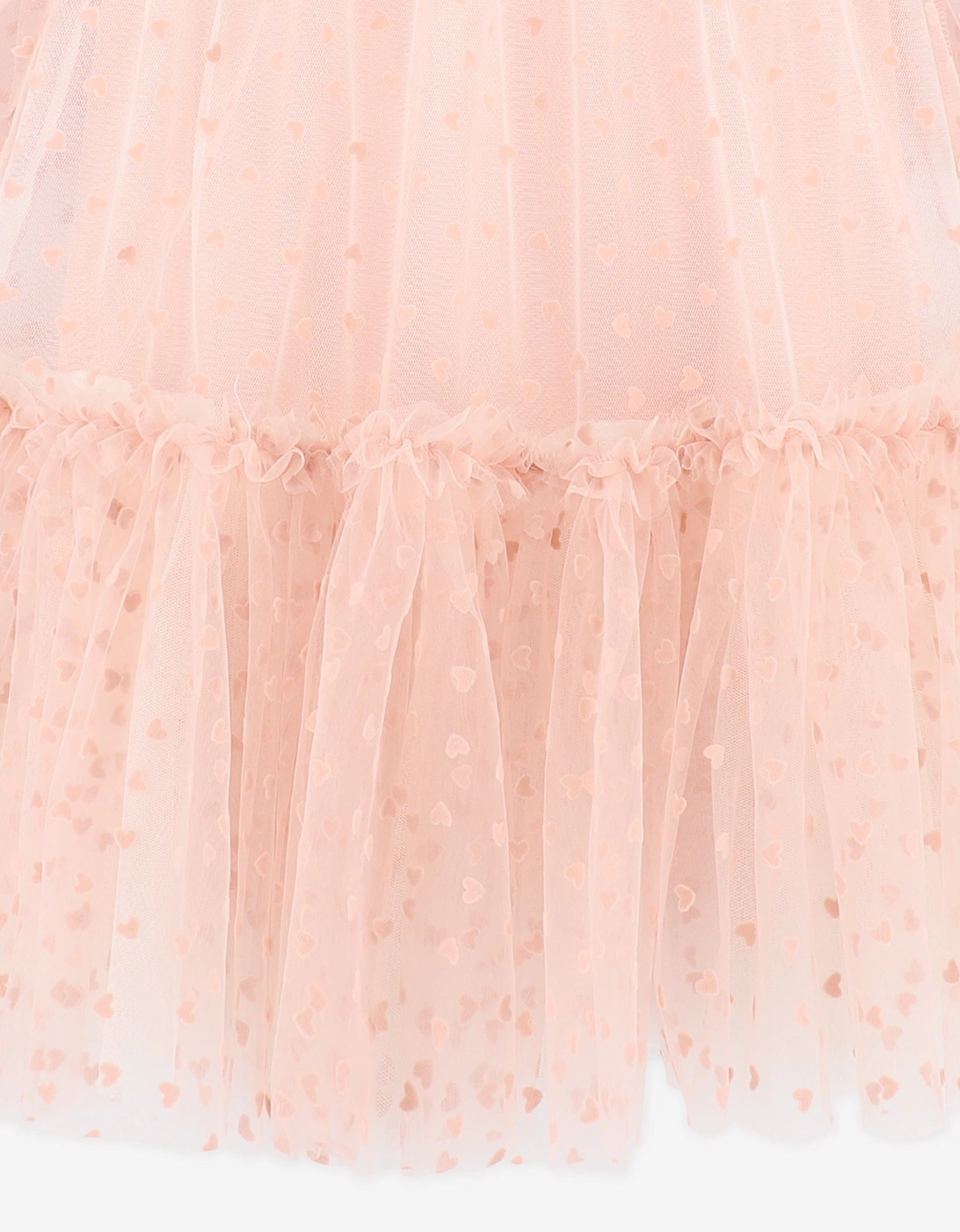 Angels Face Girls Myrtle Flock Hearts Tulle Dress in Pink