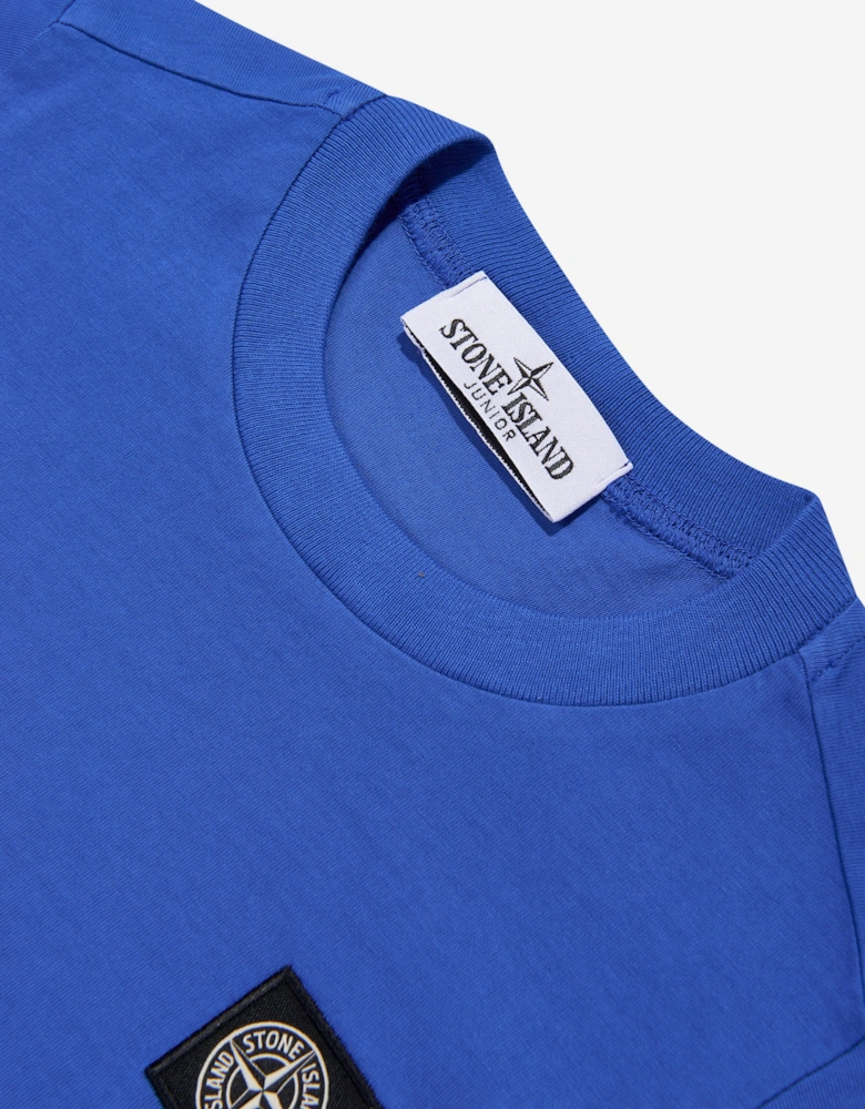 Boys Compass Logo T-Shirt in Blue