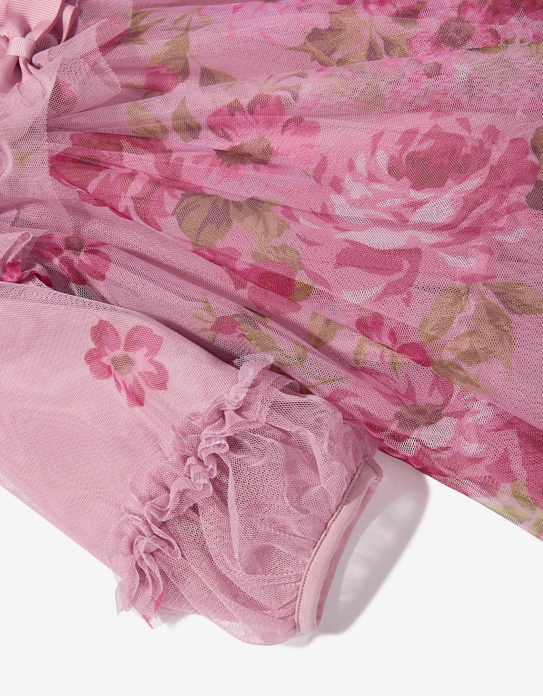 Angels Face Baby Girls Nadiya Border Print Dress in Pink