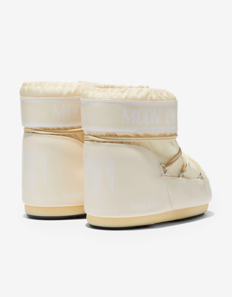 Moon Boot Girls Icon Low Boots in Ivory