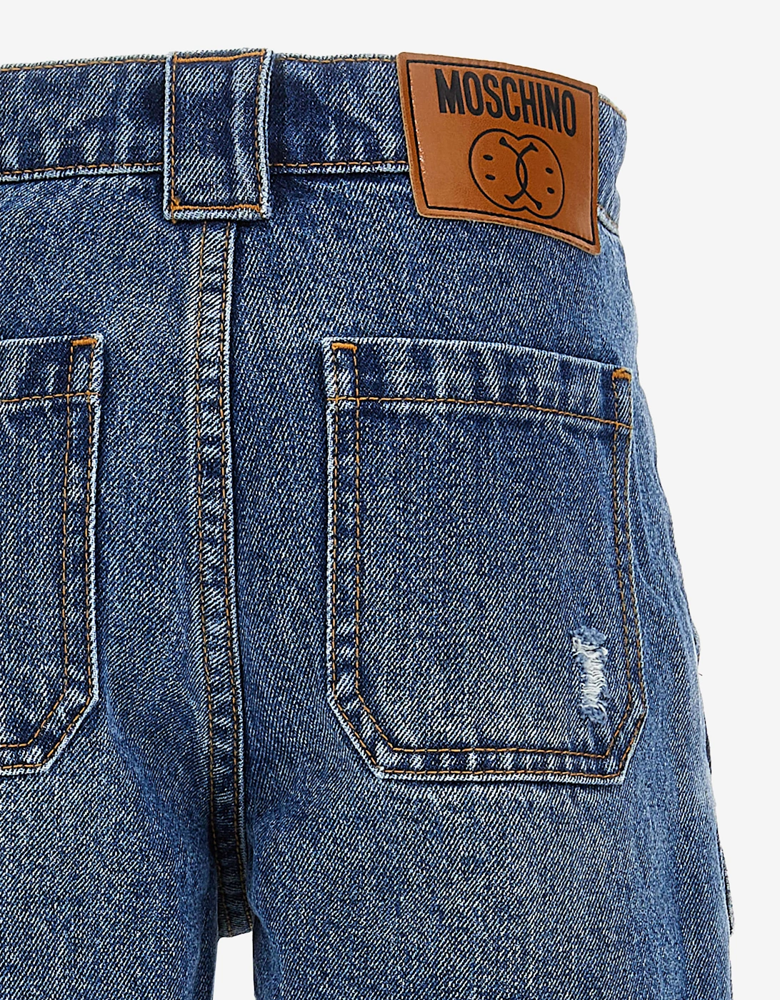 Boys Denim Cargo Shorts in Blue