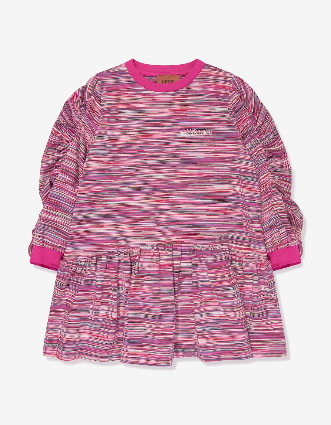 Girl's Missoni Girls Jersey Dress in Pink - Size: 12 years