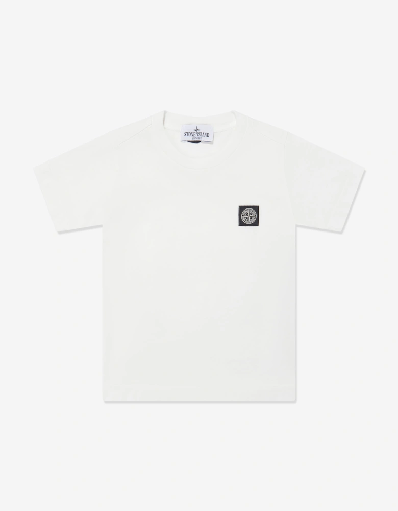 Boys Compass Logo T-Shirt in Ivory