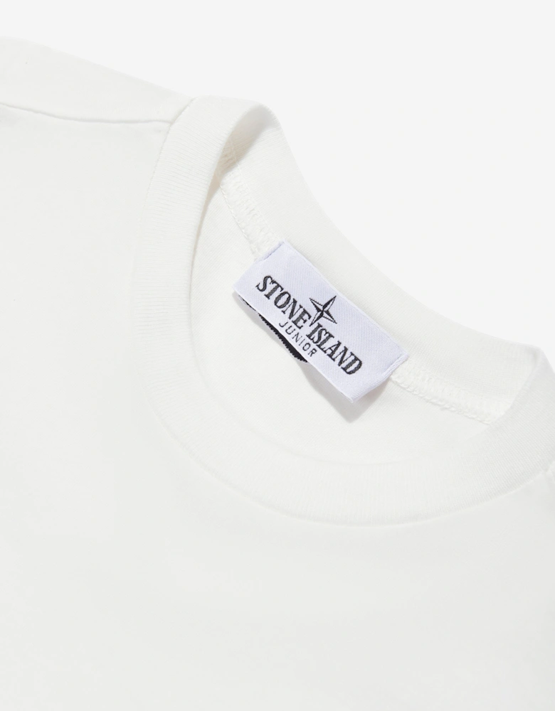 Boys Compass Logo T-Shirt in Ivory