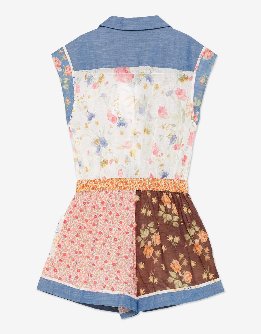 Girls Lucky Pocket Playsuit in Blue