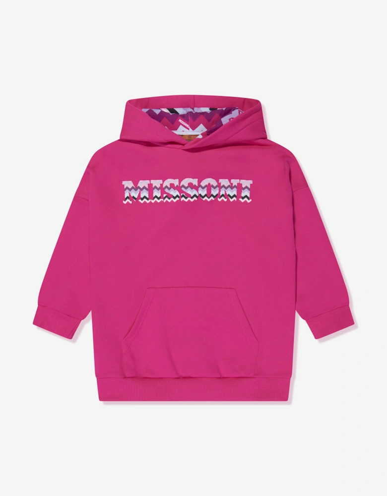 Girls Logo Hoodie in Pink