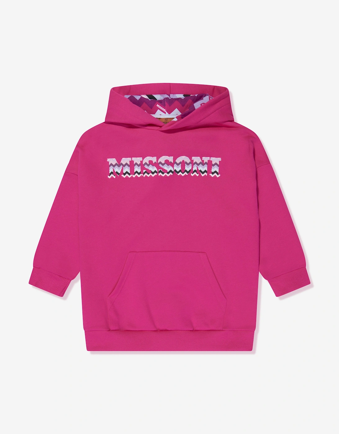 Girls Logo Hoodie in Pink, 6 of 5