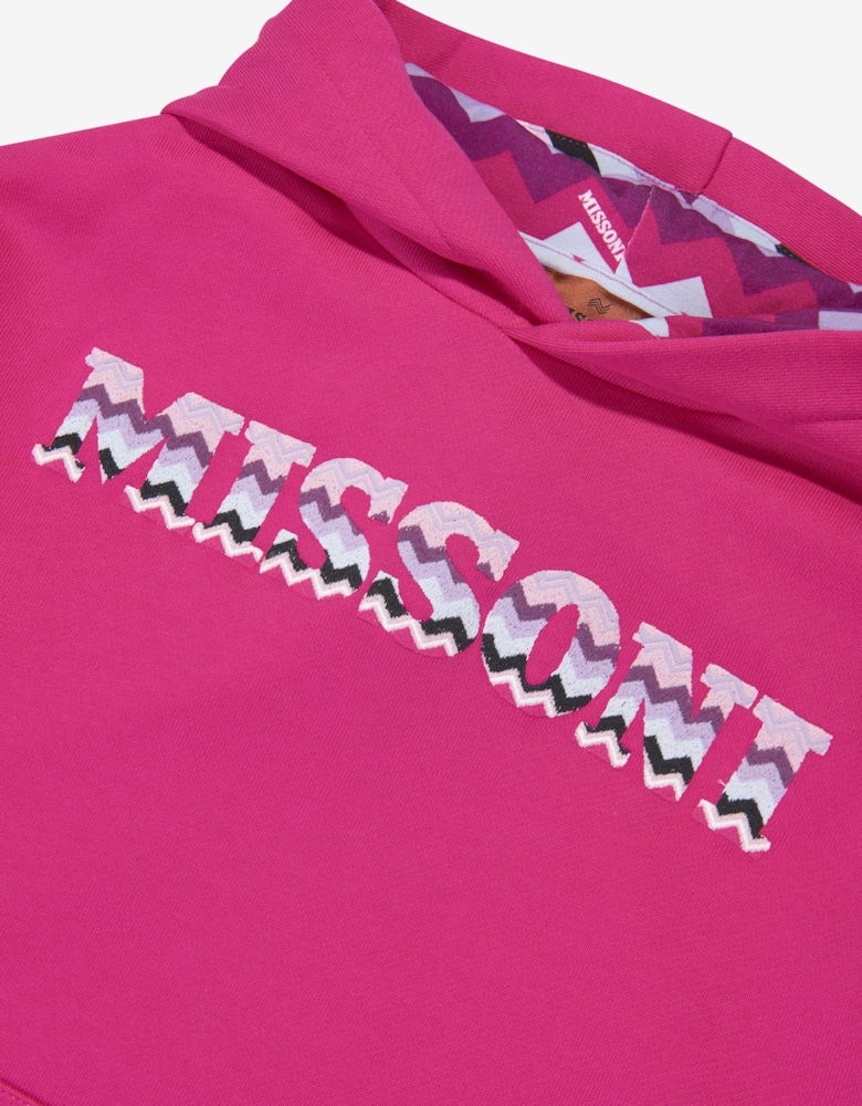 Girls Logo Hoodie in Pink