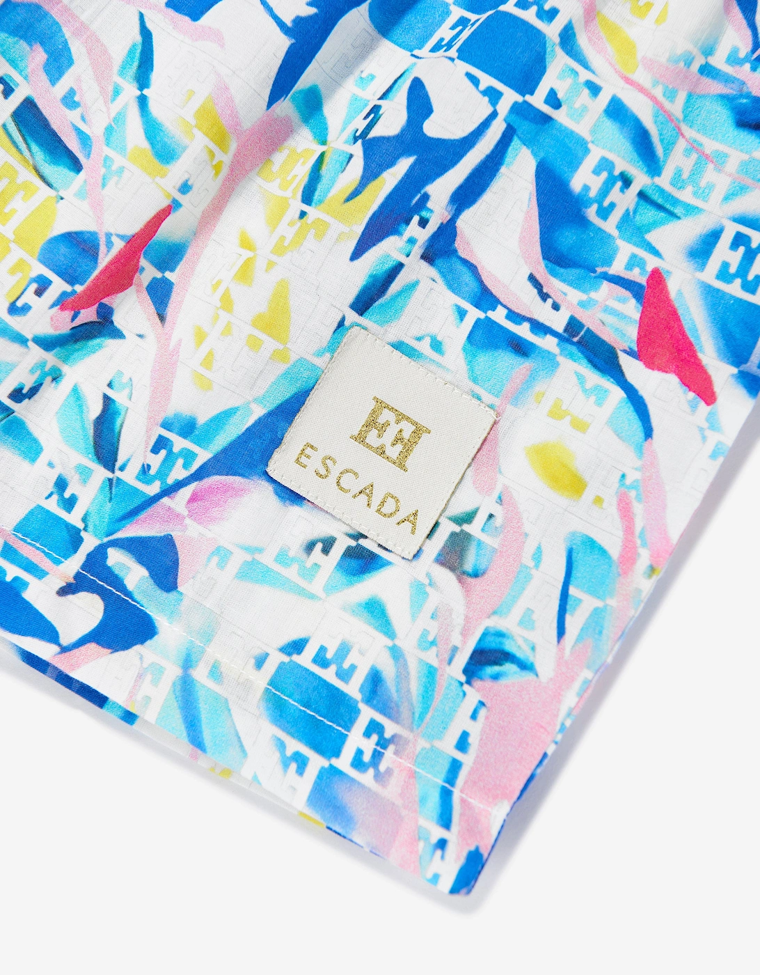 Girls Batiste Printed Shorts in Blue