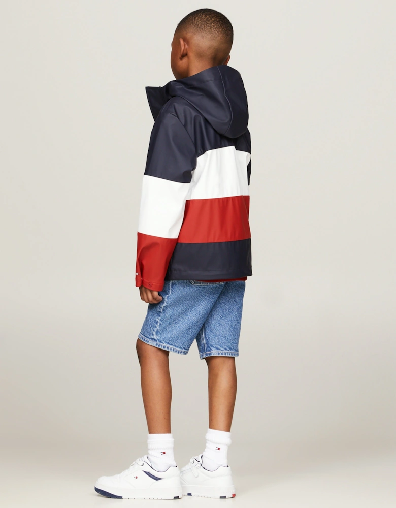 Kids Colourblock Windbreaker in Multicolour