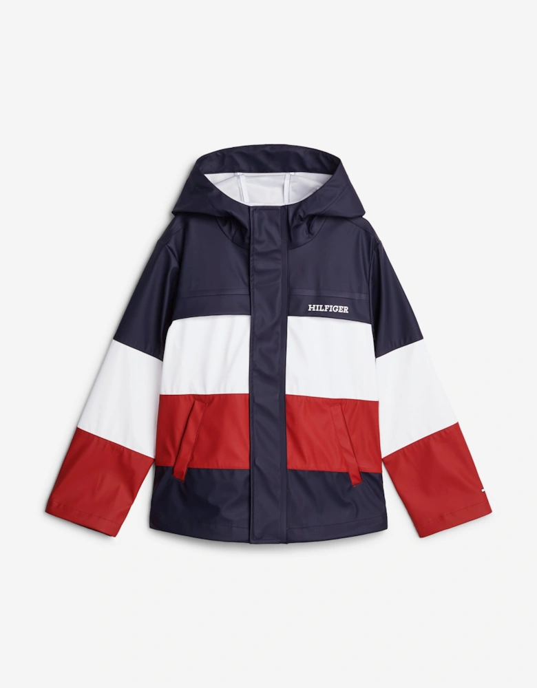 Kids Colourblock Windbreaker in Multicolour