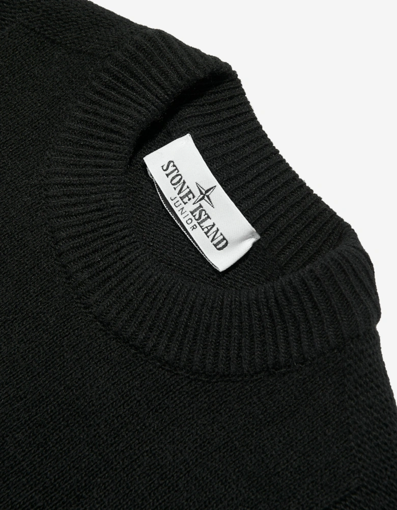 Boys Wool Knitted Jumper in Black