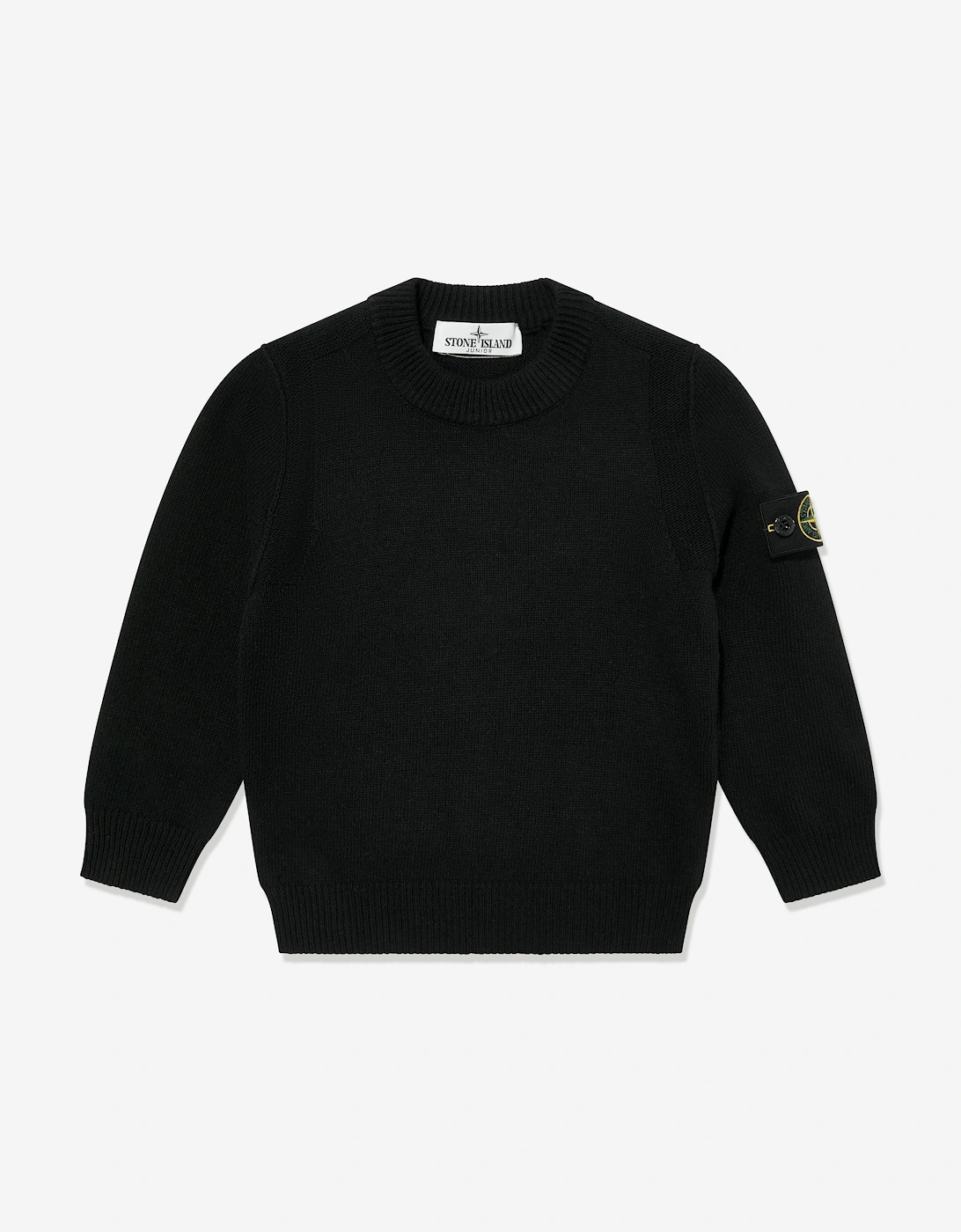 Boys Wool Knitted Jumper in Black, 5 of 4