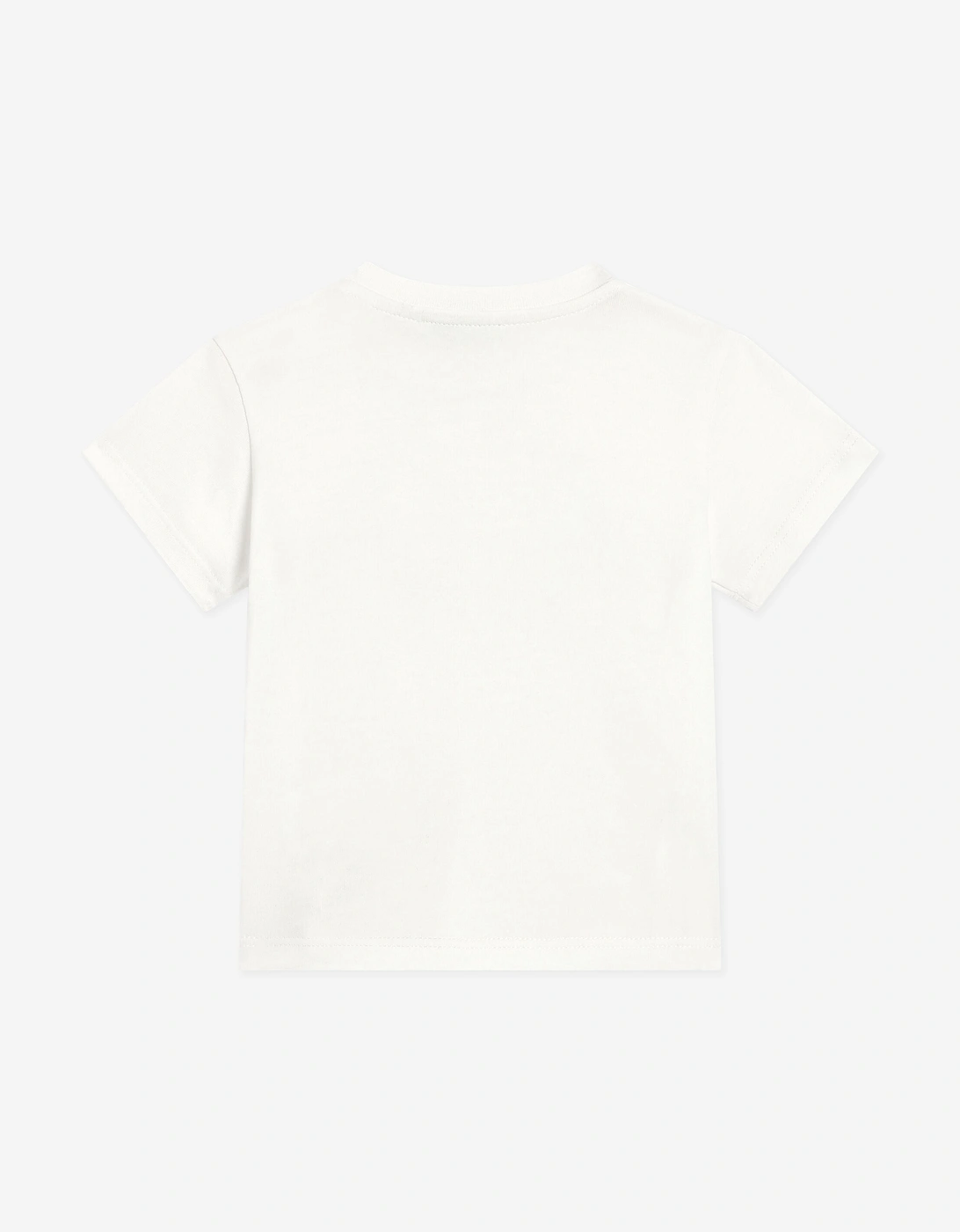 Girls Glitter DG Logo T-Shirt in White