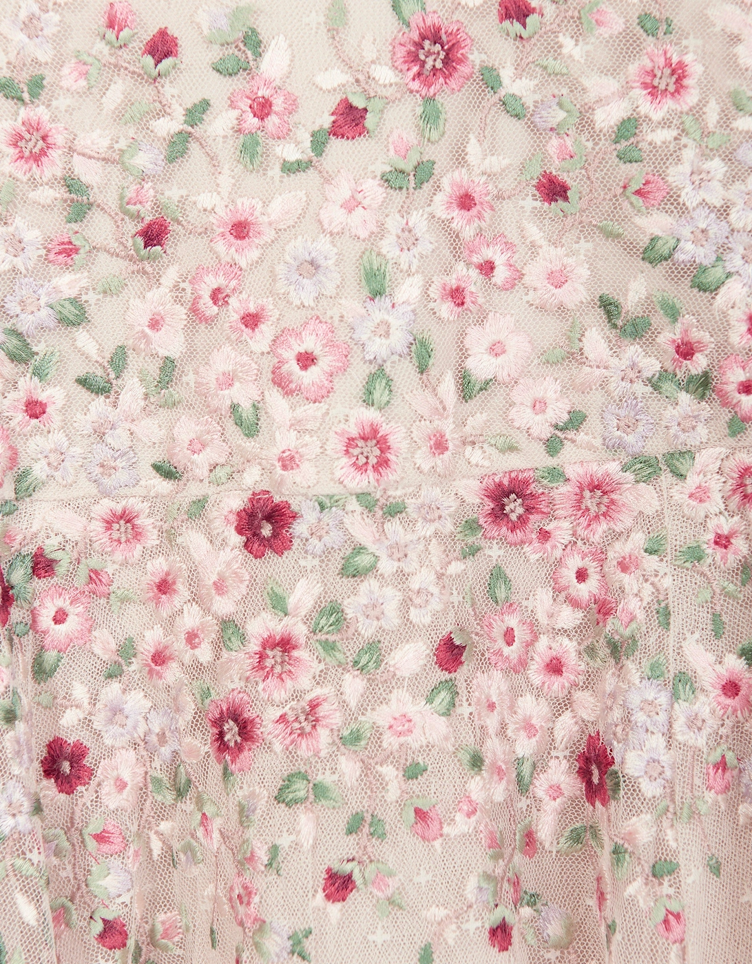 Girls Lunaria Wreath Dress in Multicolour