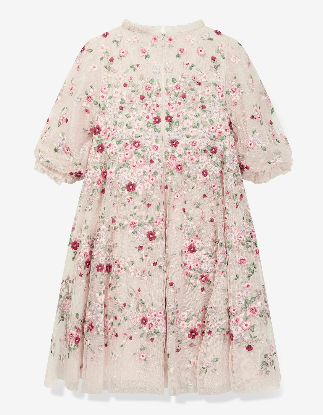 Girls Lunaria Wreath Dress in Multicolour