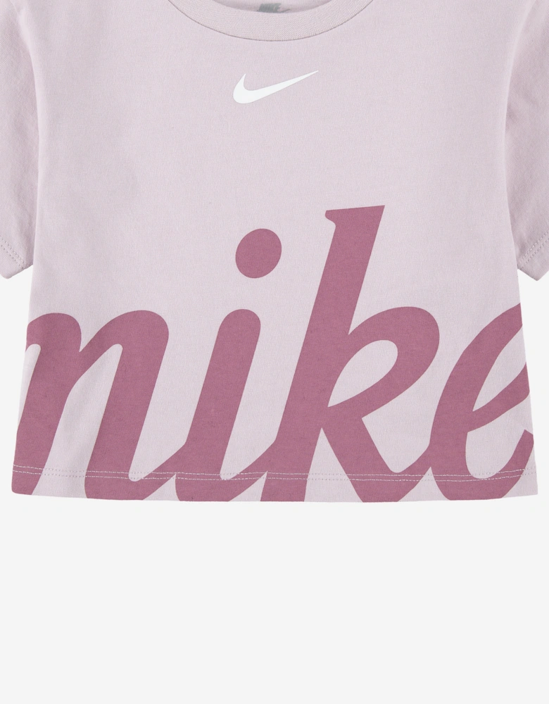 Girls Cozy Graphic T-Shirt in Purple