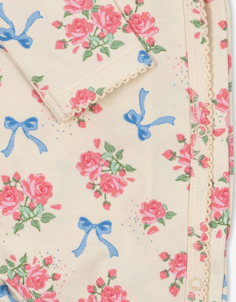 Baby Girls Bella Rosita Romper in Ivory
