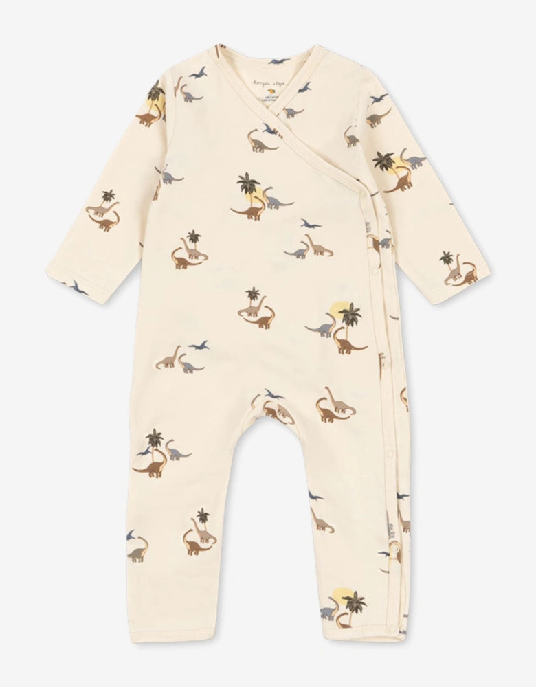 Baby Boys Dinosaur Romper in Ivory