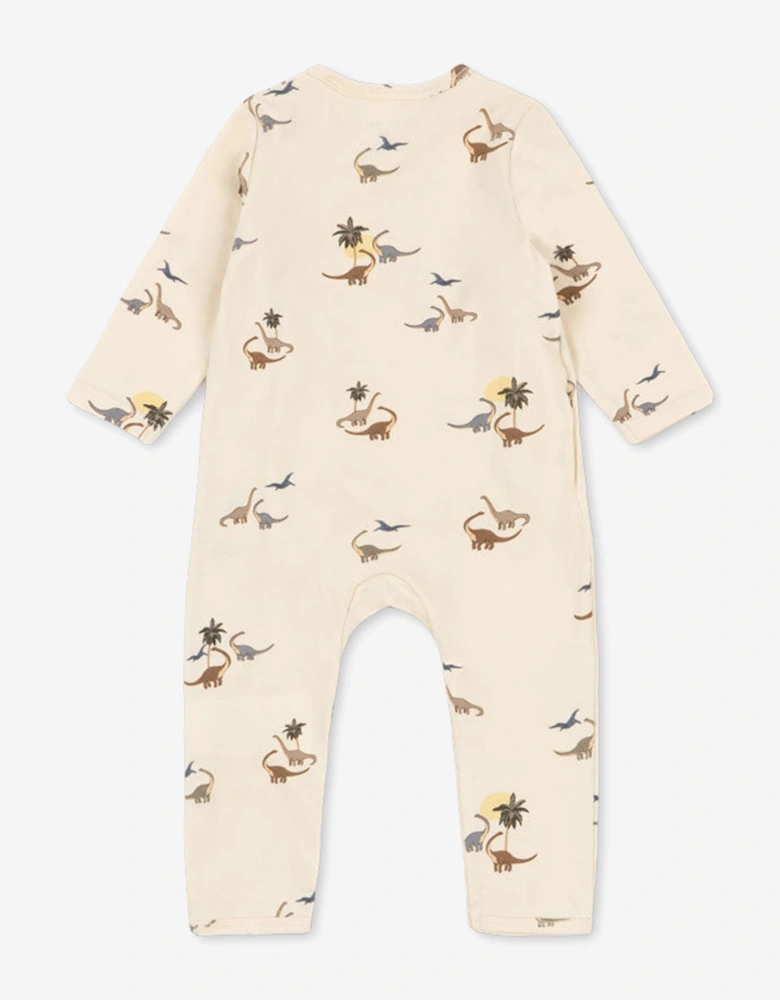 Baby Boys Dinosaur Romper in Ivory