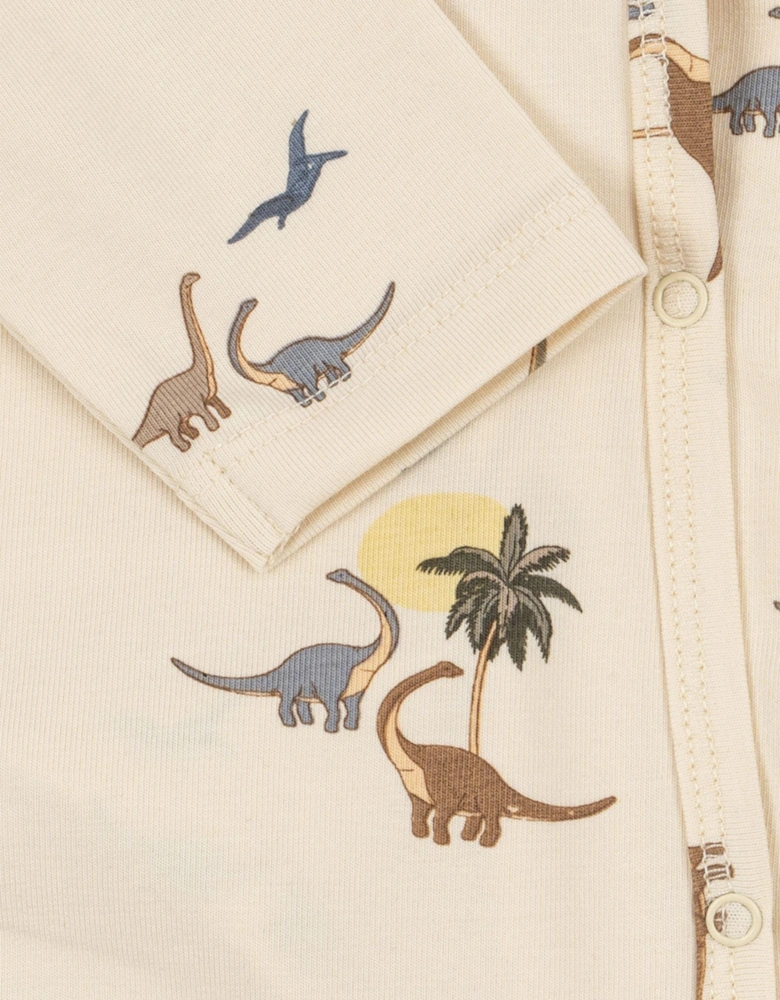 Baby Boys Dinosaur Romper in Ivory