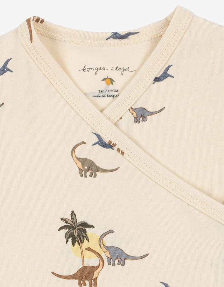 Baby Boys Dinosaur Romper in Ivory