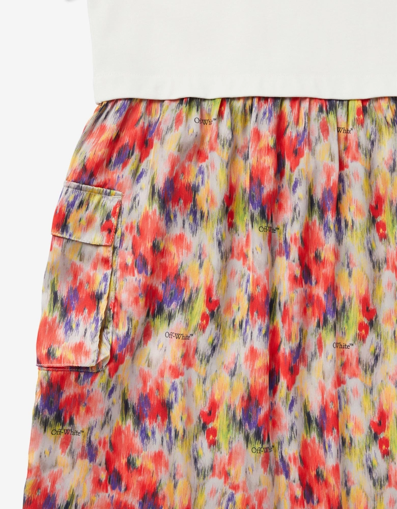 Girls All Over Chine Mix Dress in Multicolour