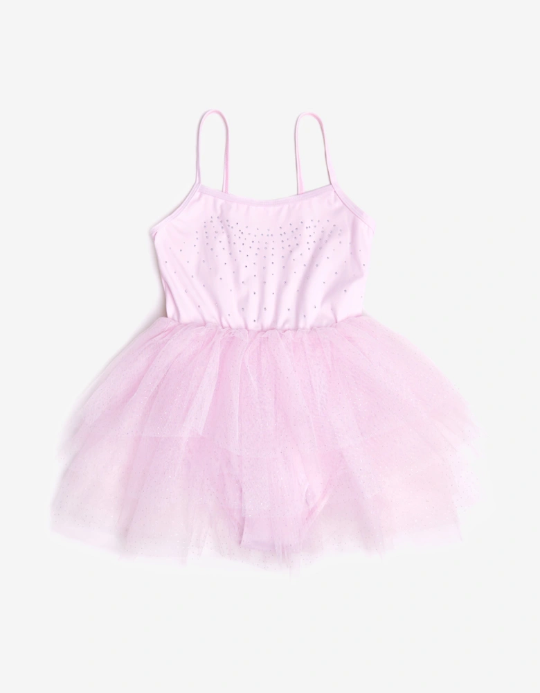 Girls Jete Bow Back Tutu in Pink