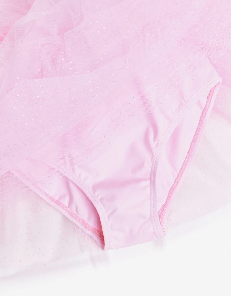 Girls Jete Bow Back Tutu in Pink