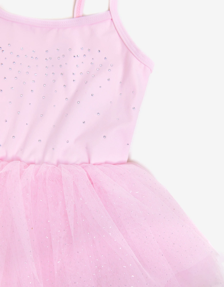Girls Jete Bow Back Tutu in Pink