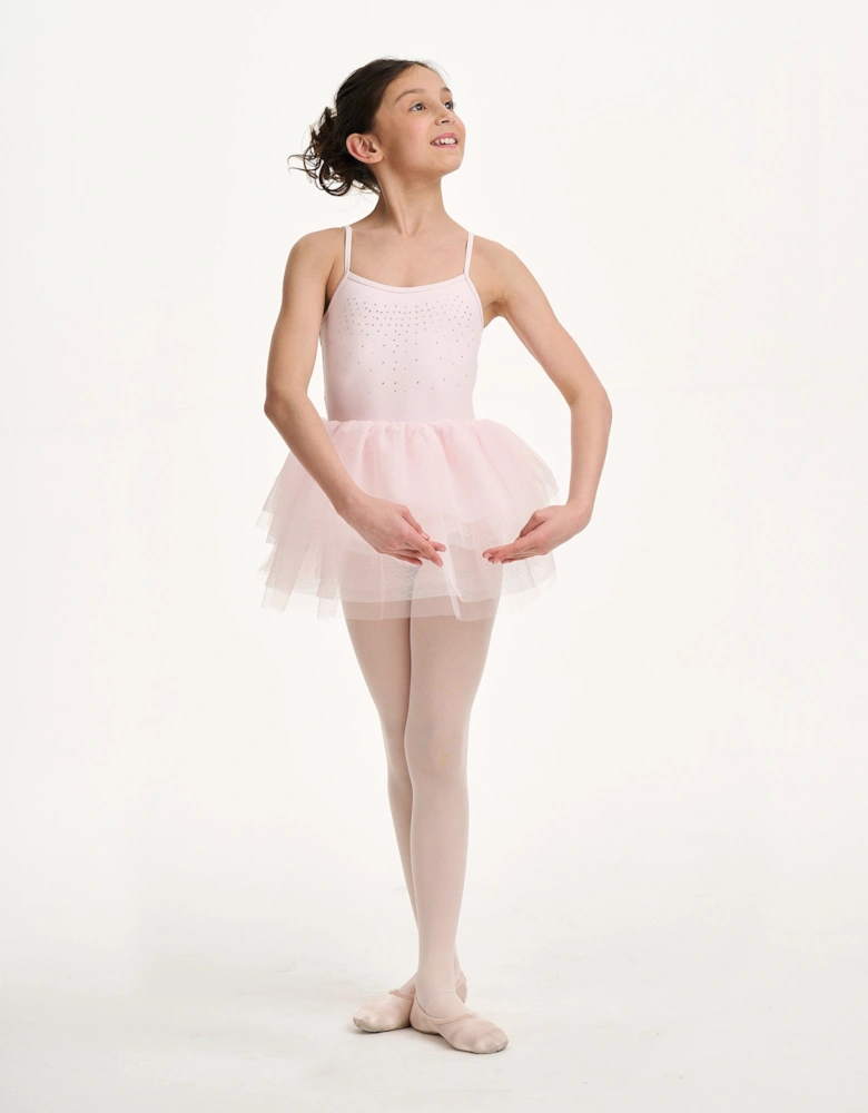 Girls Jete Bow Back Tutu in Pink